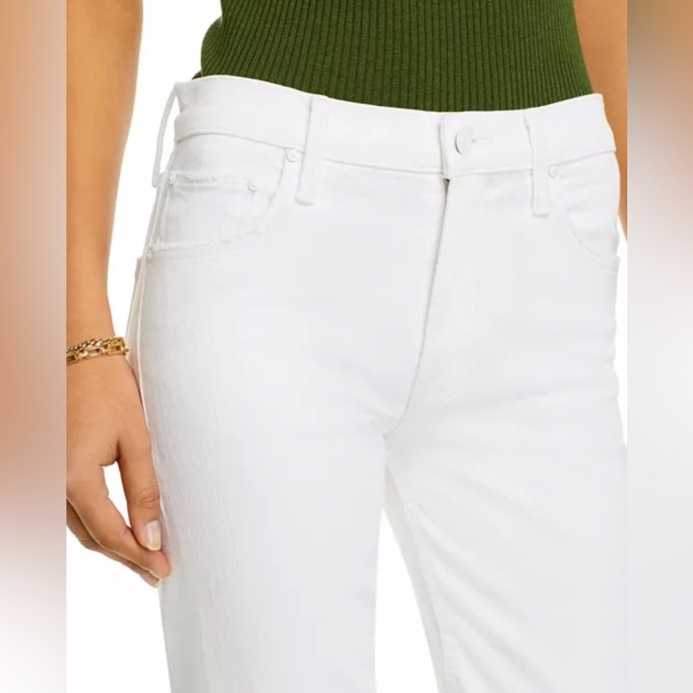 NWT MOTHER The Smarty Pants Skimp High Rise Jeans in Totally Innocent - Picture 6 of 11